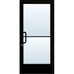 Narrow Stile Door 3 X 7 Left Hand- Bronze- 10" Bottom Rail