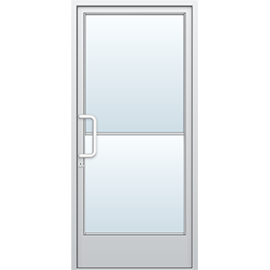 Narrow Stile Door 3 X 7 Left Hand- Clear- 10" Bottom Rail