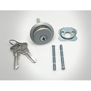 RIM CYLINDER-5 PIN W/2 KEYS ALUMINUM