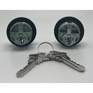 1" ZINC ALLOY CYL KEYED- BRONZE (PR) - Image 2