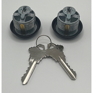 1" ZINC ALLOY CYL KEYED- BRONZE (PR) - Image 3