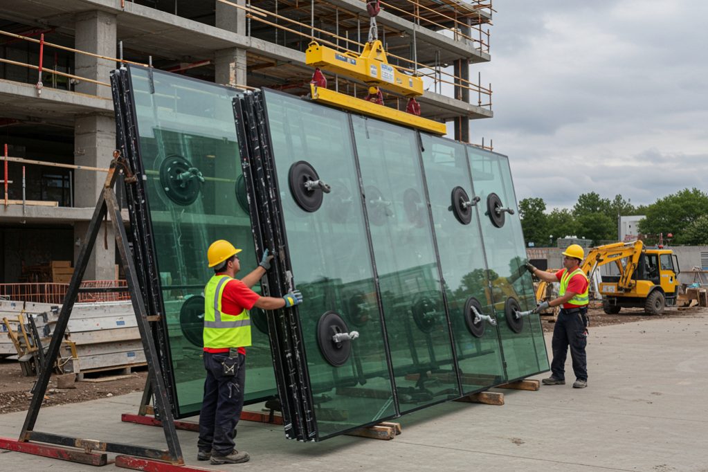 insulated glass units handling insulated glass units handling